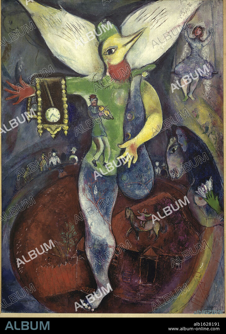 Juggler by Marc Chagall, Oil on canvas, 1943, 1887-1985, USA, Chicago, Art Institute of Chicago.