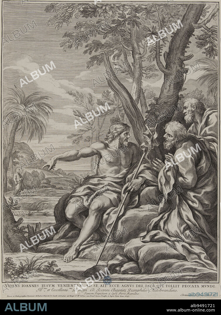 Saint John the Baptist showing Jesus Christ to his disciples after