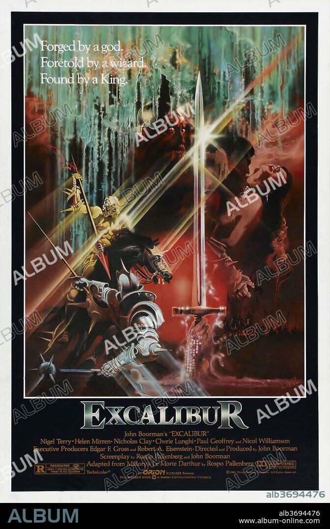 Poster Of Excalibur 1981 Directed By John Boorman Copyright Orion