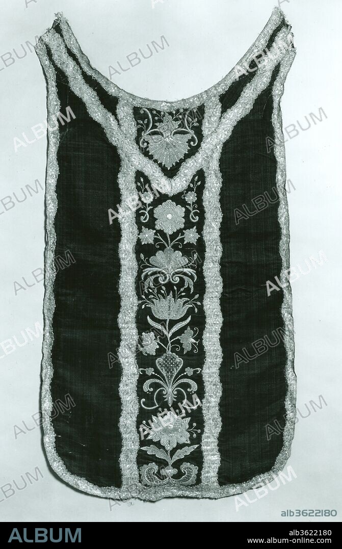 Chasuble Back. Culture: Italian. Dimensions: 39 1/2 x 25 in. (100.3 x 63.5 cm). Date: 18th century.