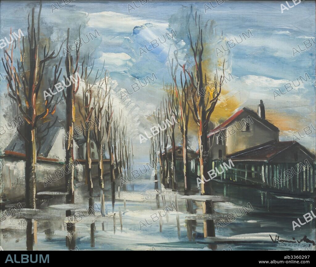 MAURICE DE VLAMINCK. Flood Waters.