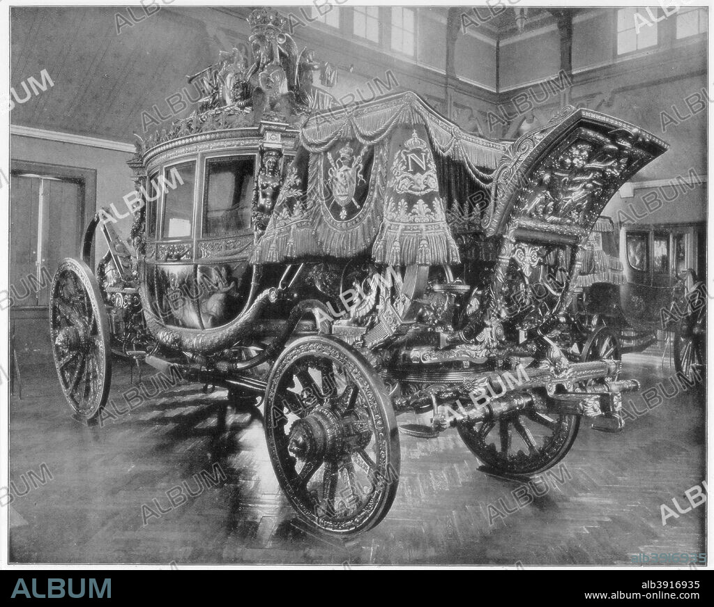 Napoleon's carriage, Versailles, (late 19th century). Illustration from Portfolio of Photographs, of Famous Scenes, Cities and Paintings, published by the Werner Company, (Chicago, c1899).