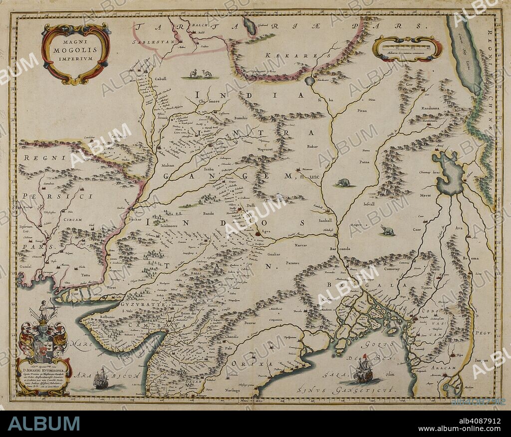 BLAEU. A map of the Great Mogul Empire. Magni Mogolis Imperium. [Amsterdam], [1670?]. Source: Maps K.Top.115.23.