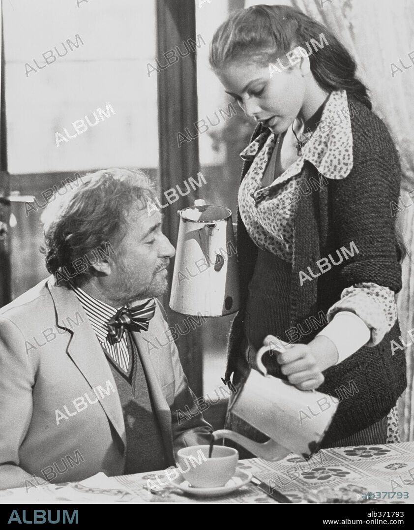 ORNELLA MUTI and UGO TOGNAZZI in FIRST LOVE, 1978 (PRIMO AMORE), directed by DINO RISI. Copyright DEAN FILM.