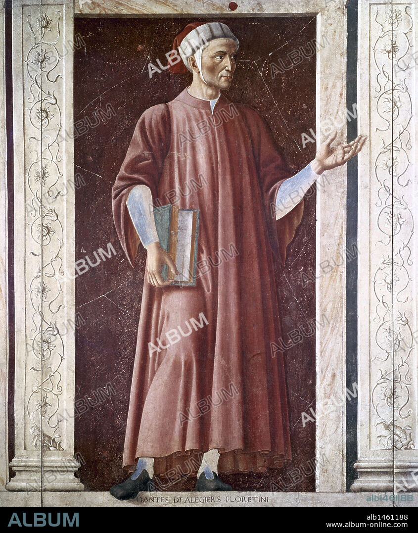 ANDREA DEL CASTAGNO. Dante Alighieri 1265 1321 . Italian poet of