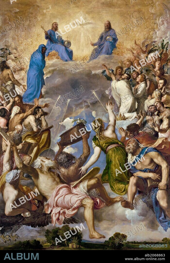 TITIAN. Vecellio di Gregorio Tiziano / 'Glory', 1551-1554, Italian School, Oil on canvas, 346 cm x 240 cm, P00432.