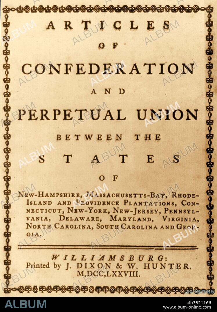 Articles of Confederation 1777 Album alb3821166