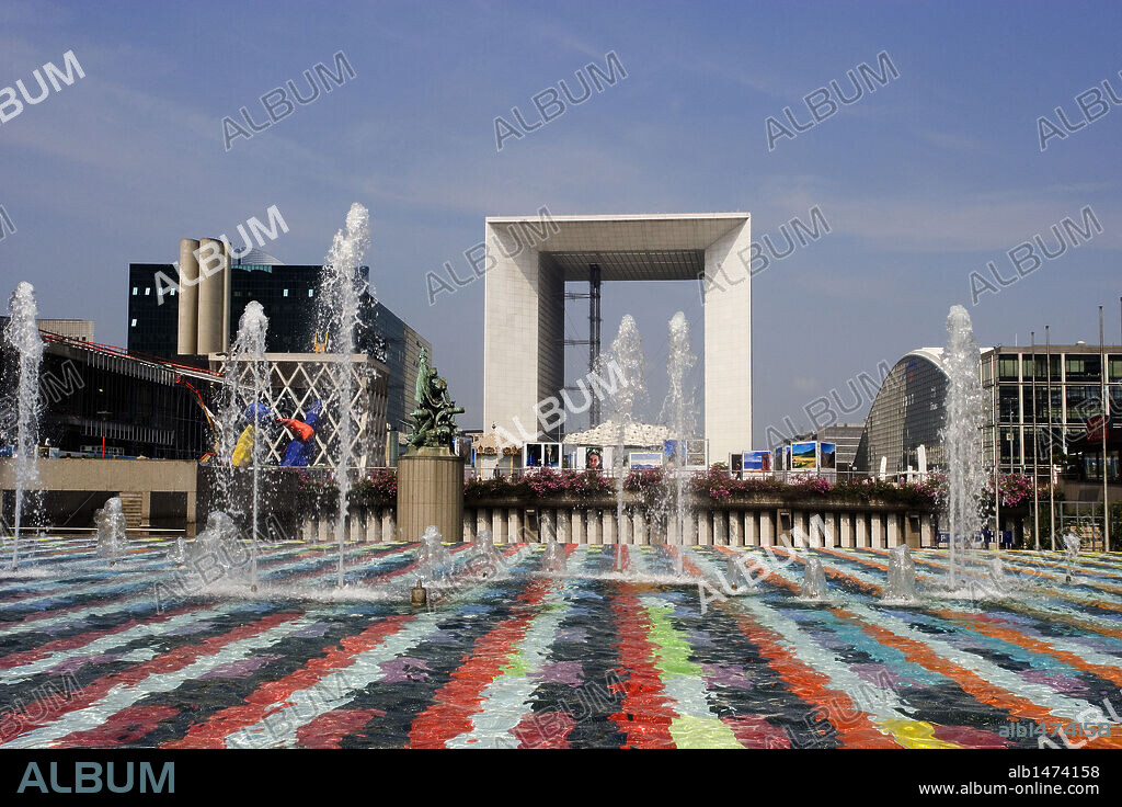 France. Paris. Le Grande Arche de la Fraternit the Great Arch