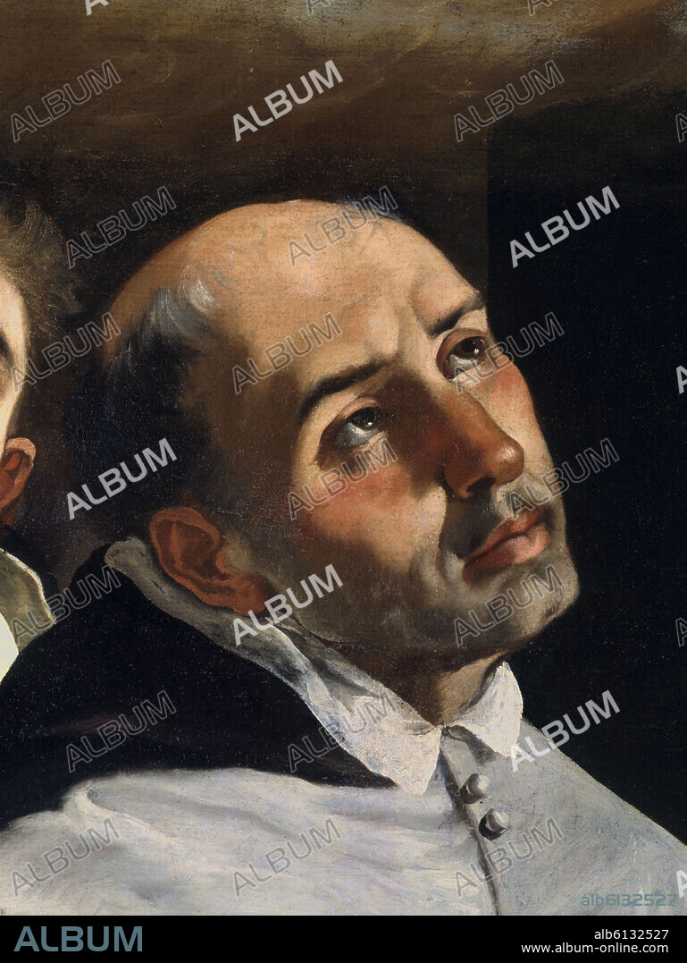 FRANCISCO DE ZURBARAN. APOTEOSIS DE SANTO TOMAS - DETALLE DEL ROSTRO DE  FRAY DIEGO DE DEZA (ABAJO IZDA) (CONJ Nº 11729) - SIGLO XVII - BARROCO  ESPAÑOL - Album alb6132527