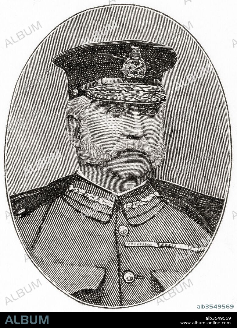 Lieutenant General Sir William Francis Butler, 1838 – 1910. Irish 19th-century British Army officer, writer, and adventurer. Husband of the British painter, Elizabeth Southerden Thompson, Lady Butler. From The Century Edition of Cassell's History of England, published c. 1900.