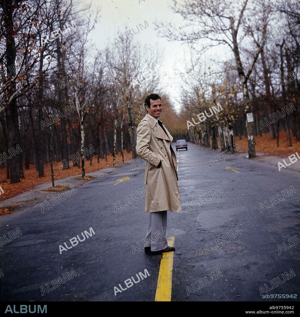 Madrid, 1971. Portrait of Julio Iglesias.