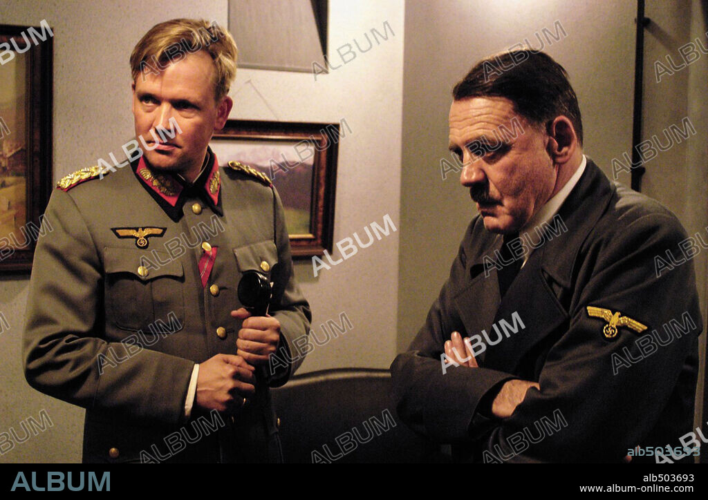 Adolf Hitler and BRUNO GANZ. BRUNO GANZ in DOWNFALL: THE DOWNFALL: HITLER AND THE END OF THE THIRD REICH, 2004 (DER UNTERGANG), directed by OLIVER HIRSCHBIEGEL. Copyright CONSTANTIN FILM.