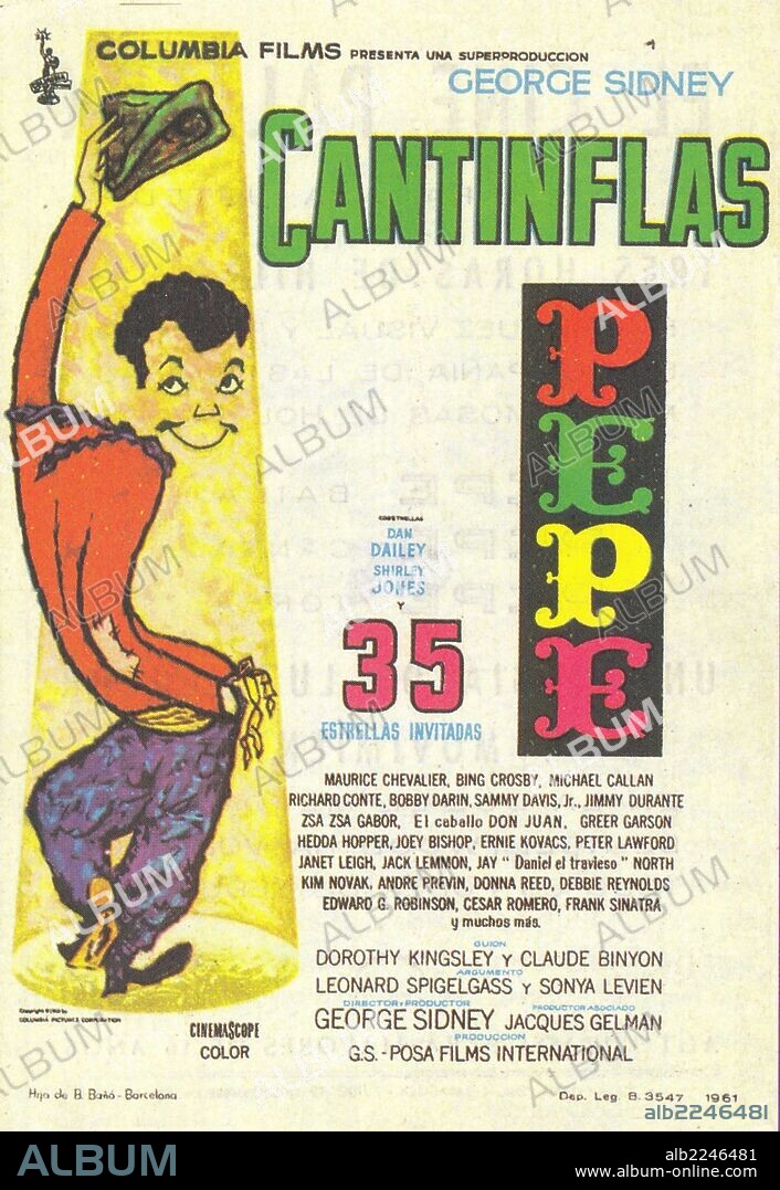 Poster of PEPE, 1960, directed by GEORGE SIDNEY. Copyright COLUMBIA PICTURES.