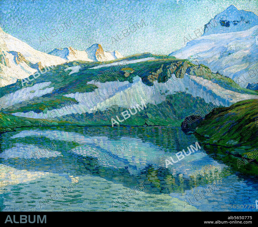 PAUL BAUM. Baum, Paul 1859-1932. "Swiss Alpine landscape", 1917. Oil on canvas, 89 × 109cm. Inv. Nr. Dep. FC 608. Cologne, Wallraf-Richartz-Museum.