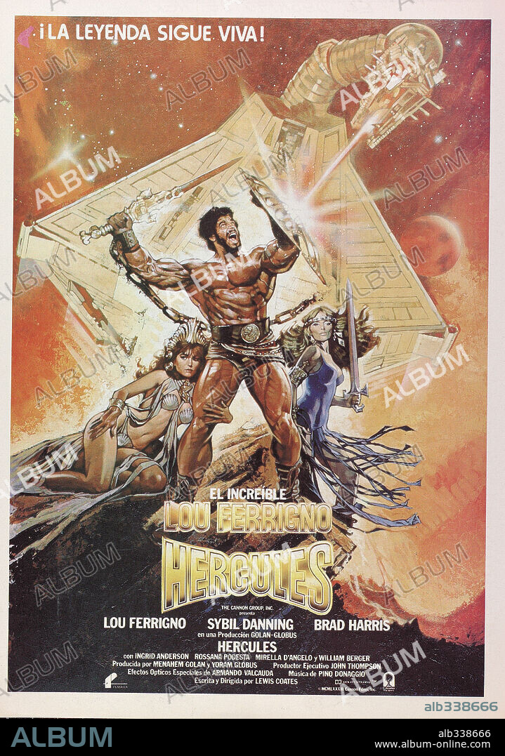 Poster of HERCULES, 1983, directed by LUIGI COZZI. Copyright CANNON FILMS.