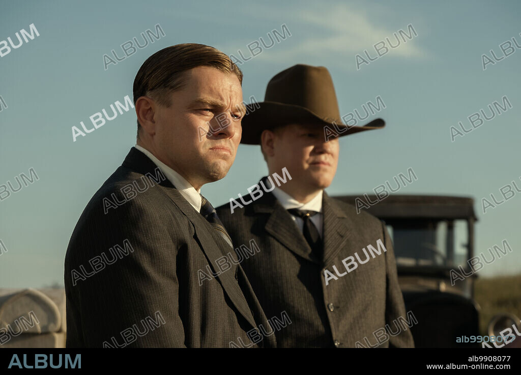 di caprio and JESSE PLEMONS. JESSE PLEMONS and Leonardo DiCaprio in KILLERS OF THE FLOWER MOON, 2023, directed by MARTIN SCORSESE. Copyright Apple TV+ / Appian Way.