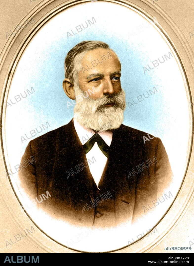 Julius Lothar von Meyer (August 19, 1830 - April 11, 1895) was a German chemist. After his graduation in 1854 he went to Heidelberg, where Robert Bunsen held the chair of chemistry. In 1859 he became privat-docent in physics and chemistry at Breslau. In 1860 he had graduated as Ph.D. with a thesis on the action of carbon monoxide on the blood. He is best known for the share he had in the periodic classification of the elements. His book on Die modernen Theorien der Chemie, published in 1864, has an early version of the periodic table containing 28 elements classified into 6 families by their valence. Mendeleev published his periodic table of all known elements in 1869. Working completely independently, a few months later, Meyer published a revised and expanded version of his 1864 table, virtually identical to that published by Mendeleev. In 1882, Meyer received from the Royal Society, at the same time as Mendeleev, the Davy Medal in recognition of his work on the Periodic Law. In 1876, Meyer became the first Professor of Chemistry at the University of Tubingen, where he served until his death. He died in 1895 at the age of 65.