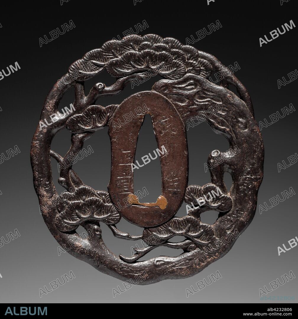 Sword Guard, late 18th century. Masashige (Japanese). Iron; diameter: 7 cm (2 3/4 in.).