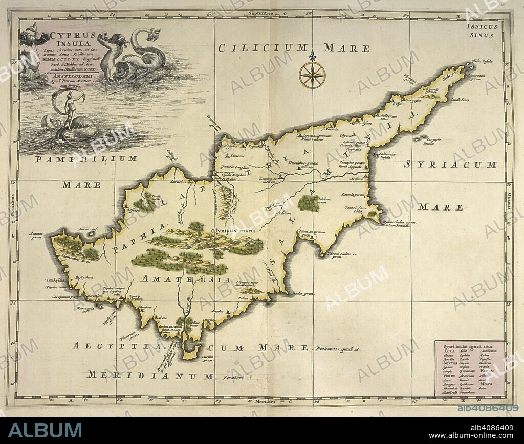 A map of Cyprus. Atlas Antiquus, Sacer, Ecclesiasticus et Profanus; in ...