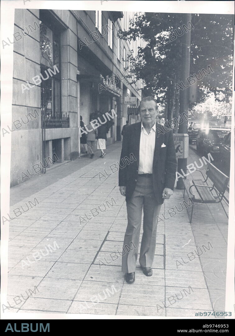 July 10, 1981. Nobel Prize winner Czeslaw Milosz during his visit to Madrid.