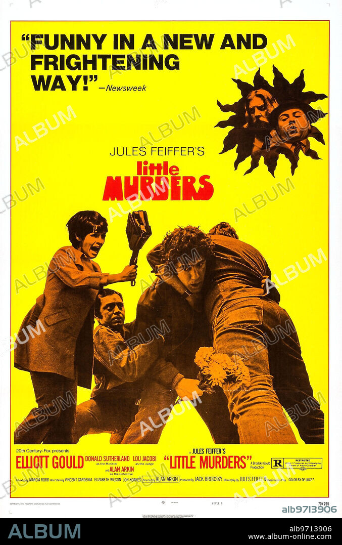 Poster of LITTLE MURDERS, 1971, directed by ALAN ARKIN. Copyright 20TH CENTURY FOX.