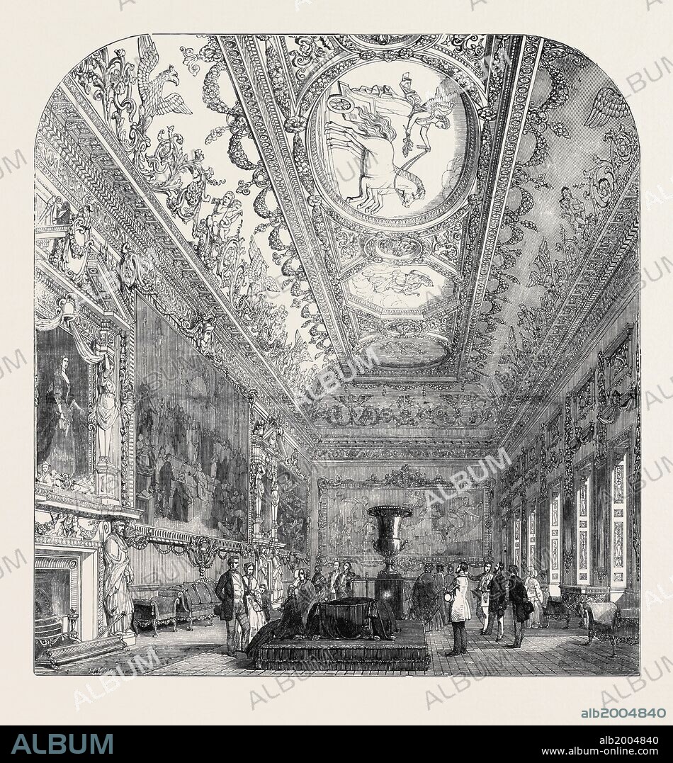 INTERIOR OF NORTHUMBERLAND HOUSE, THE GRAND GALLERY.