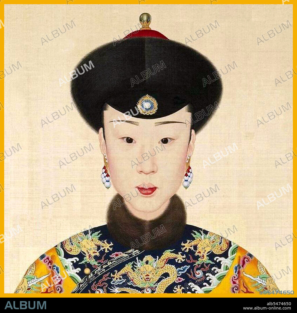 The Imperial Noble Consort Qing Gong (1724 - 1774), was an Imperial Consort of the Qianlong Emperor of China, and came from the Lu clan. Lady Lu entered the Imperial Court around the first year of Qianlong's reign, and was given the title Worthy Lady Lu. During the sixth year of Emperor Qianlong's reign, Worthy Lady Lu was elevated to an Imperial Concubine, and during the fourteenth year of Emperor Qianlong's reign, she was promoted to a consort. Nineteen years later, during the thirty-third year of Emperor Qianlong's reign, she was elevated to the rank of a Noble Consort, and given the name Qing, meaning 'Celebration'. Lady Lu died during the thirty-ninth year of Emperor Qianlong's reign, aged 50. Because the next emperor, the Jiaqing Emperor has been raised by Noble Consort Qing, she was posthumously given the title of 'Imperial Noble Consort Qing-Gong.