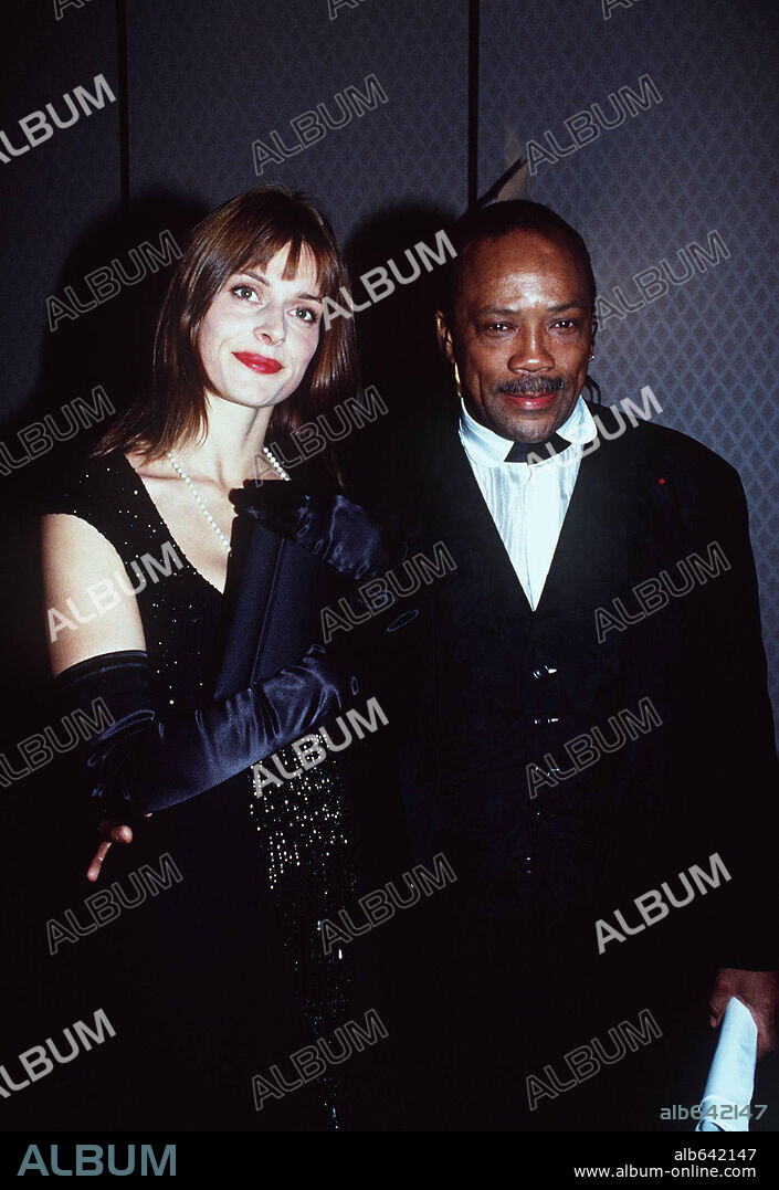 NASTASSJA KINSKI German Actress with QUINCY JONES American Composer, Arranger, Producer and Recording Artist. 21/11/1994