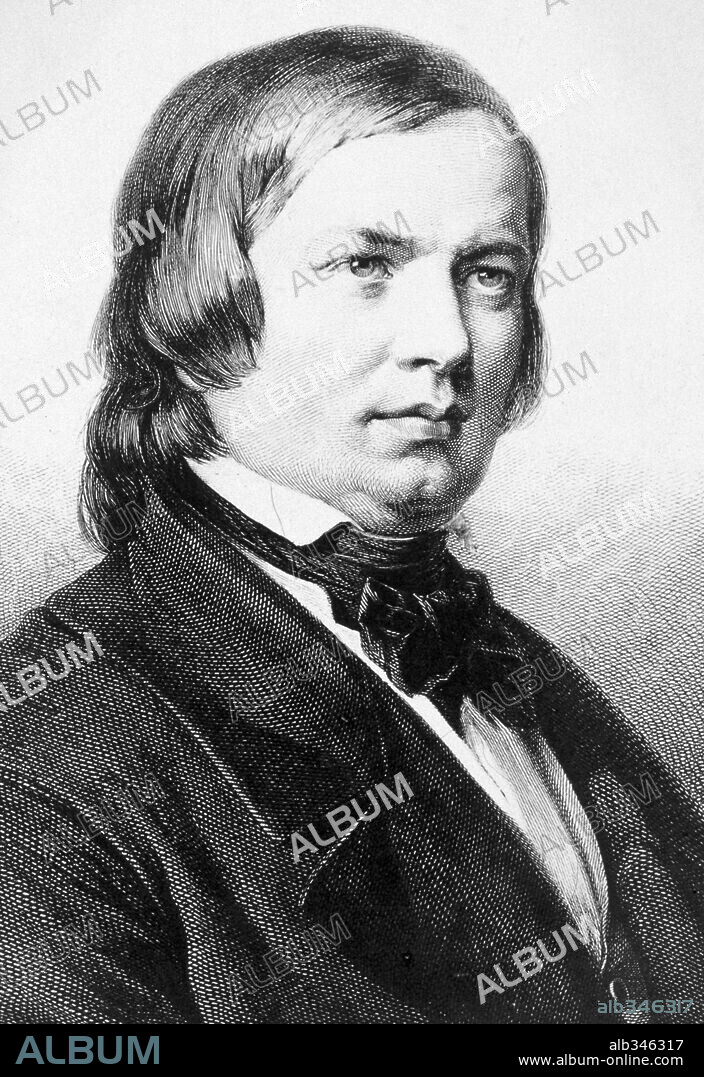 Robert Schumann, 1810-1856. German composer, pianist, conductor and ...