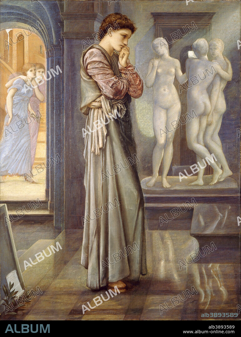 EDWARD BURNE JONES. Pygmalion and the Image The Heart Desires