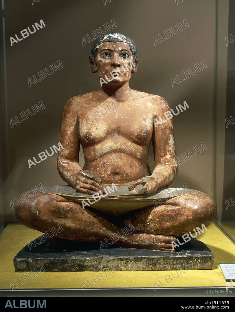 Statuette of a Scribe, New Kingdom