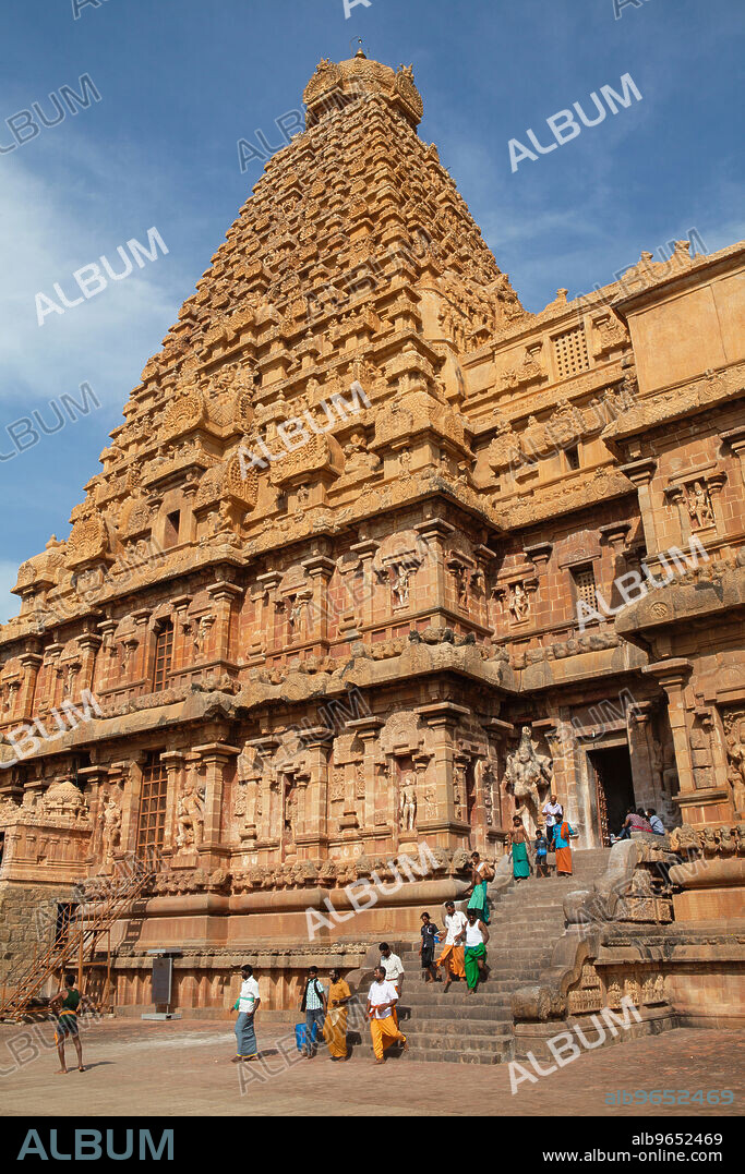 India, Tamil Nadu, Tanjore, Thanjavur, The Brihadisvara Temple in Tanjore.