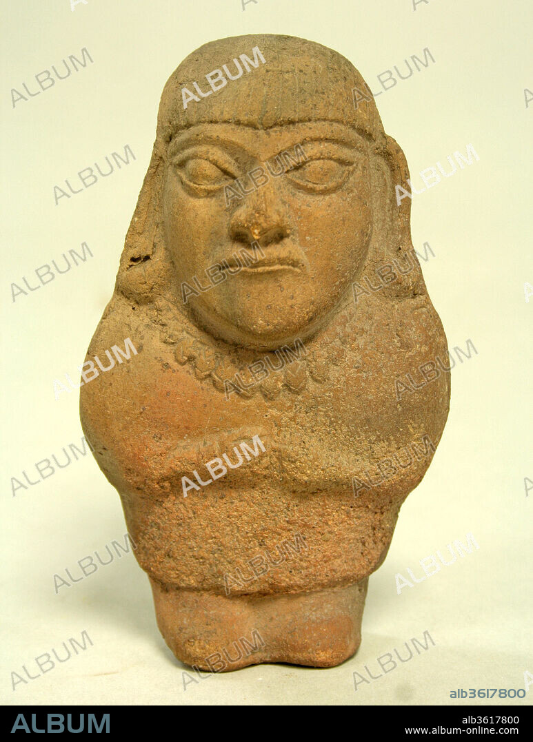 Standing Ceramic Figure. Culture: Moche. Dimensions: H x W: 5 1/4 x 3in. (13.3 x 7.6cm). Date: 3rd-5th century.