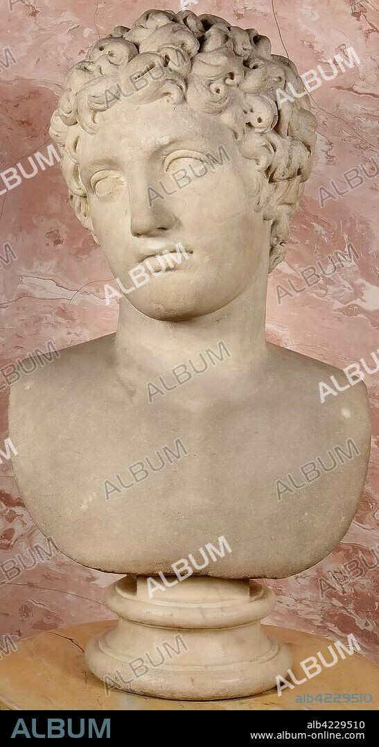 'Head of a Youth'. Ancient Rome, 2nd century A.D. Dimensions: height: 60 cm.