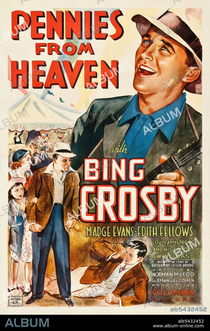 BING CROSBY in PENNIES FROM HEAVEN, 1936, directed by NORMAN Z. MCLEOD. Copyright COLUMBIA PICTURES.