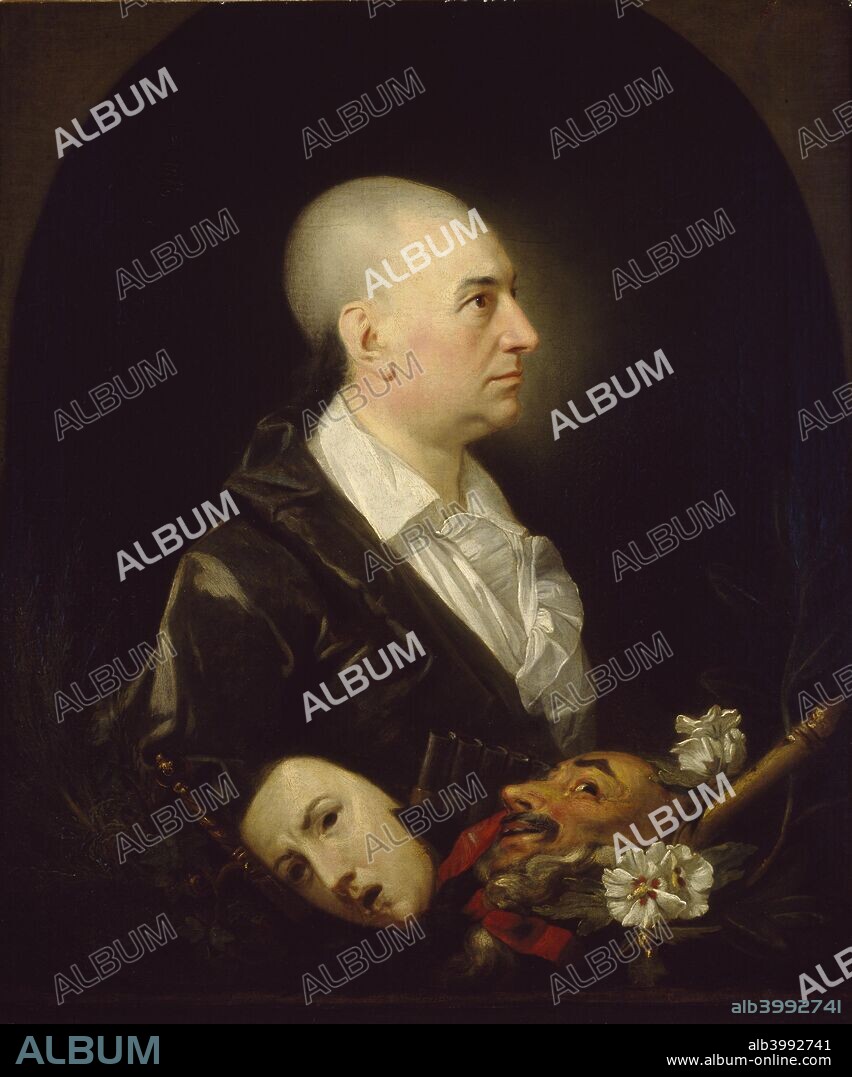 David Garrick, 1762-1763. Dimensions: height x width x depth: 75.2 x 62.7 cm.