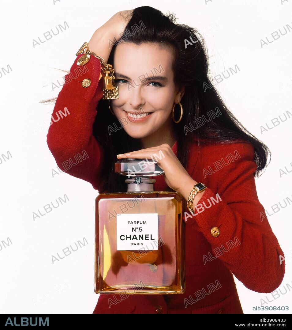 CAROLE BOUQUET. Advertising 'Chanel No. 5: Monuments', 1986. 1986