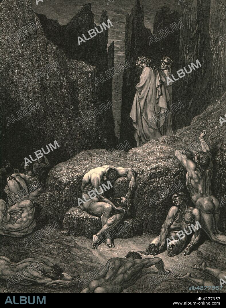 PAUL GUSTAVE DORÉ. Wherefore doth fasten yet thy sight below amongst the  maim'd and miserable shades? ', c1890. Creator: Gustave Doré. - Album  alb4277957
