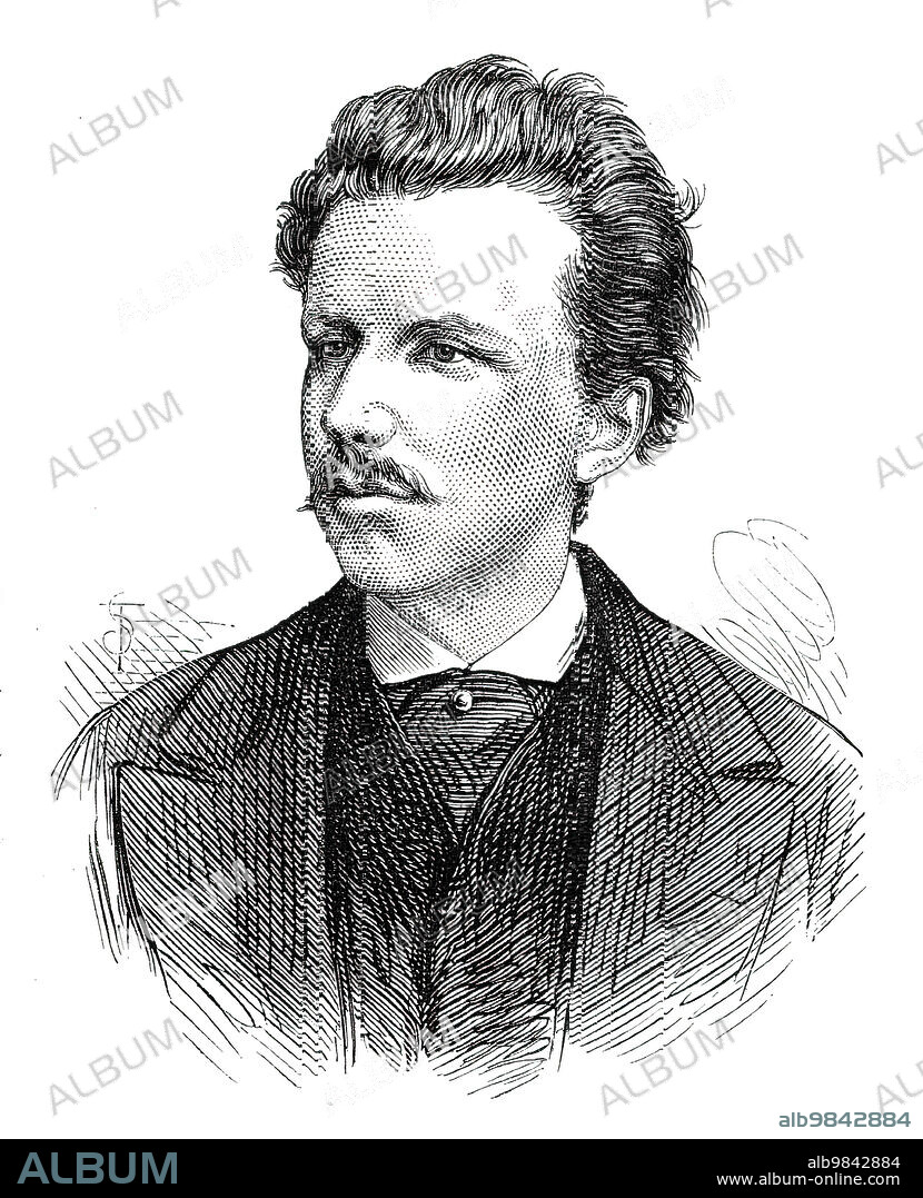 The late Viscount Amberley, 1876. Eldest son of Earl Russell who twice served as Prime Minister of the United Kingdom, died of bronchitis aged 33. 'John, Viscount Amberley, M.A., late M.P. for Nottingham, died at Ravenscourt, Trellick, near Monmouth, on the 9th January. His Lordship was born Dec. 10, 1842, the eldest son of Earl Russell, K.G., by Lady Frances Anna Maria, his wife, daughter of Gilbert, second Earl of Minto. He married, Nov. 8, 1864, Katharine Louisa, daughter of Edward John, second Lord Stanley of Alderley, and by her (who died June 28, 1874) leaves surviving issue two sons, John Francis Stanley, bom Aug. 12, 1865, now heir-apparent to his grandfather, Earl Russell, and Bertrand Arthur William, born May 18, 1872. Lord Amberley sat for Nottingham from 1866 to 1868, and advocated extreme Liberal measures'. From "Illustrated London News", 1876.