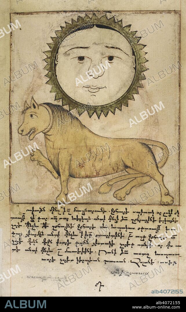 REVEREND HOVASAPH. The zodiacal sign Leo is represented by a lion