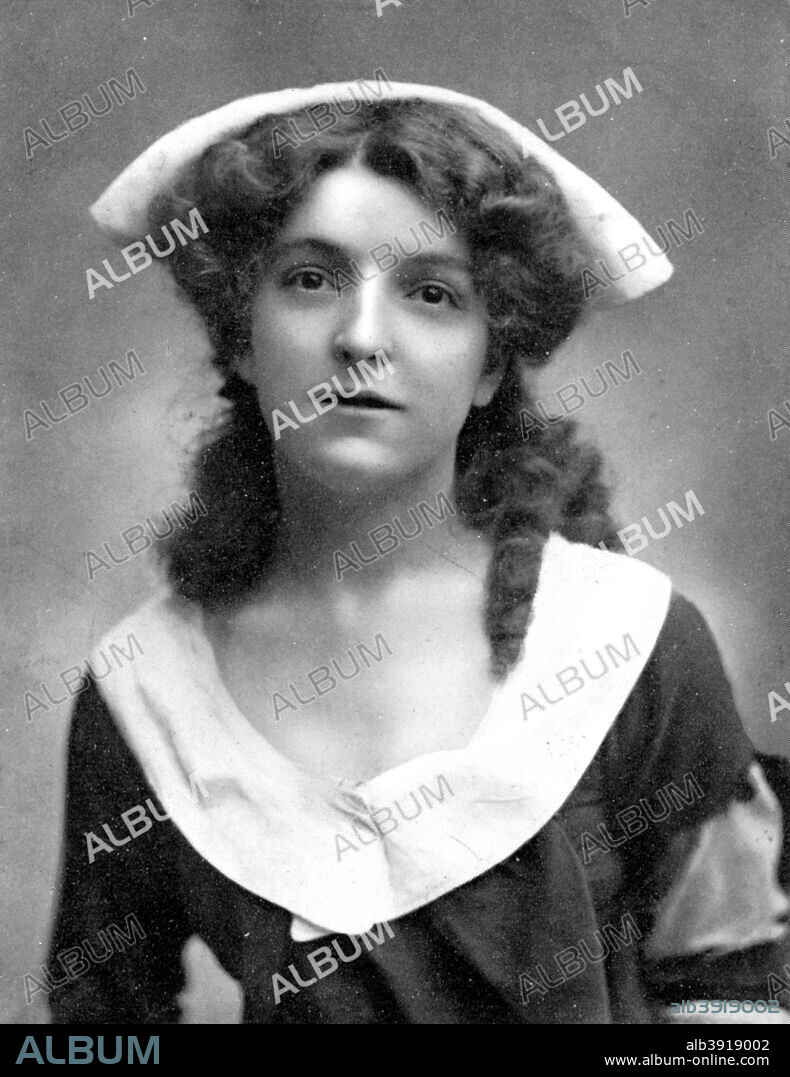 Molly McIntyre (1886-1952), Scottish actress, 1905.