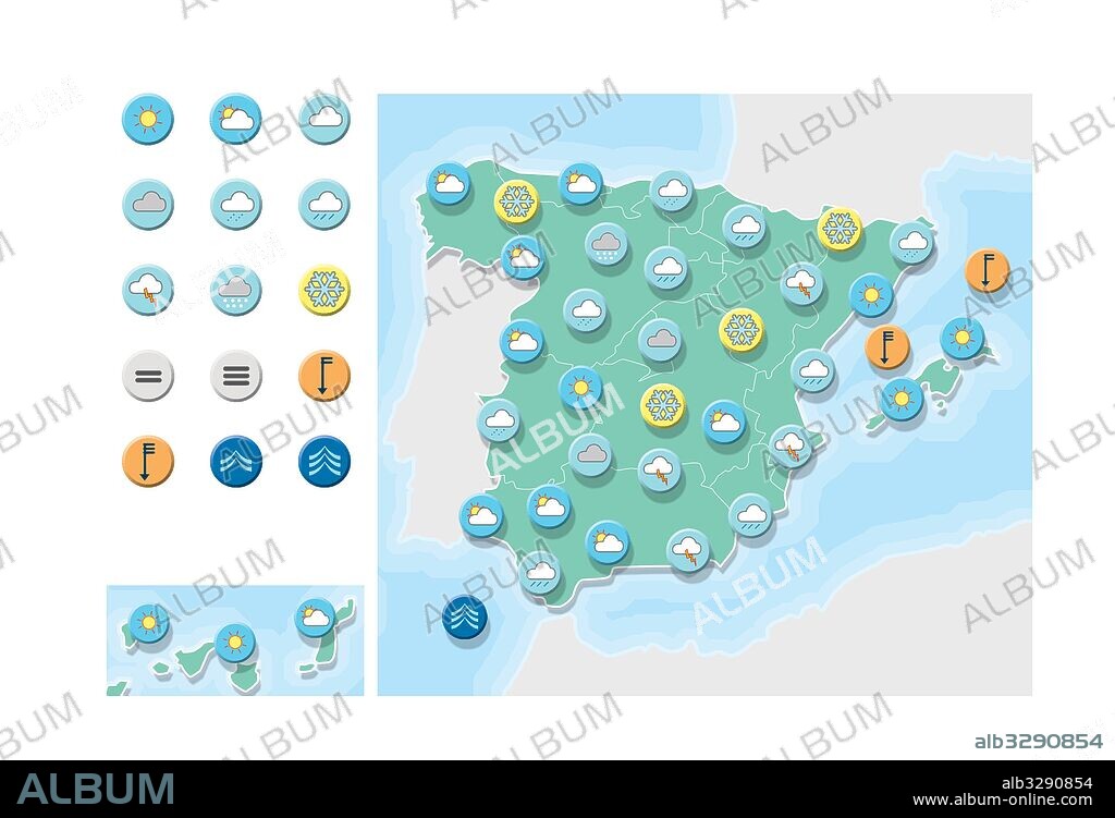 Weather symbols.