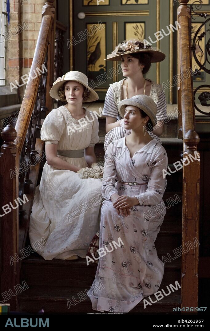 Laura Carmichael and Michelle Dockery at the DOWNTON ABBEY - A NEW