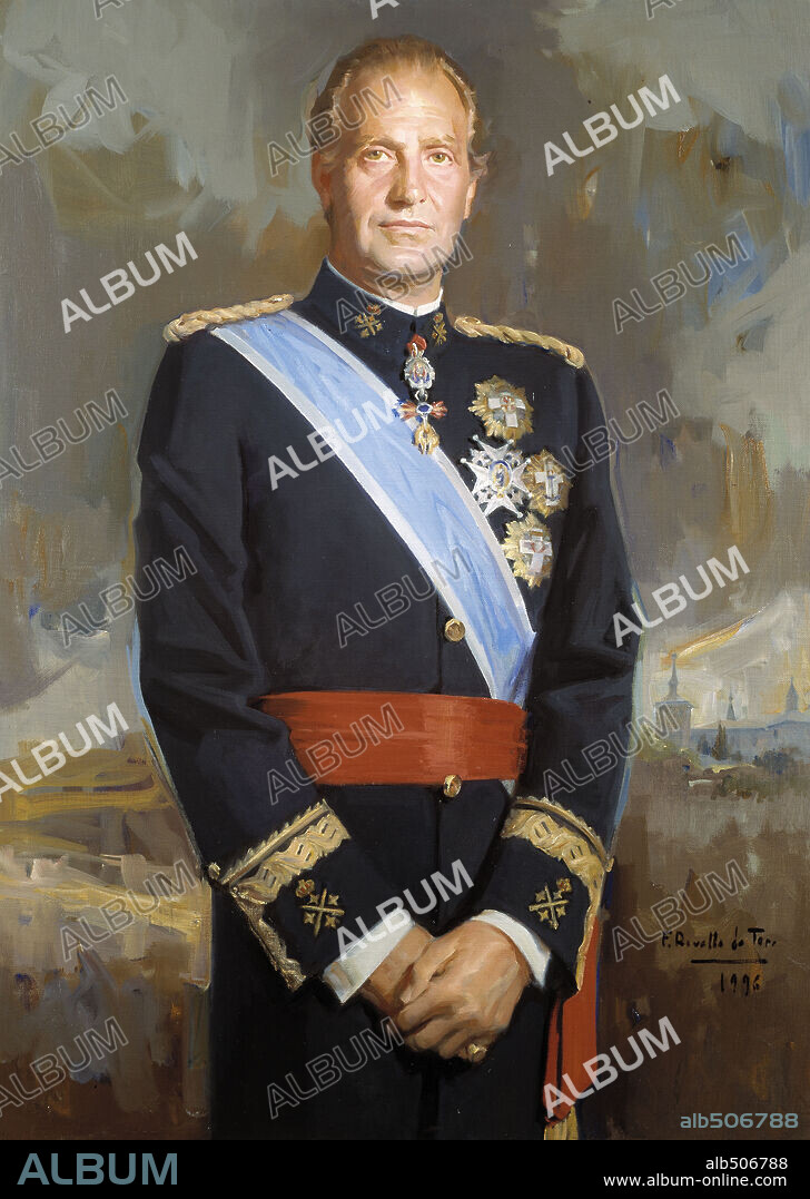 FELIX REVELLO DE TORO. CASA REAL ESPAÑOLA. Retrato del Rey Don Juan Carlos I de España.