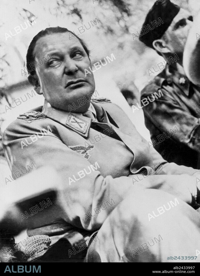 Hermann Goering after being prisoner on may 9, 1945 in Austria by 7th armerican army, photo NARA.