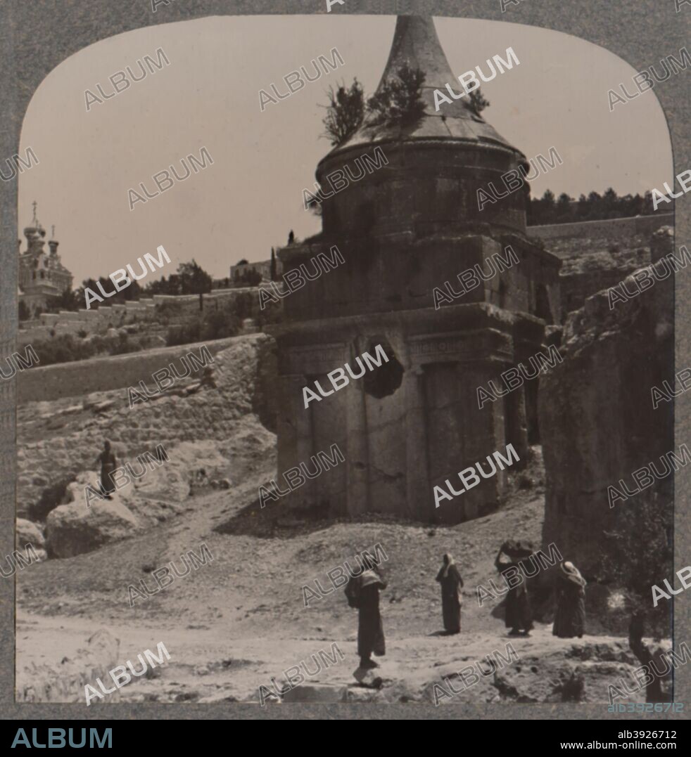 'The Tomb of Absalom in the Valley of Jehosaphat', c1900. From Journey in All Lands - Palestine. [Realistic Travels, London, Cape Town, Bombay, Melbourne, Toronto, c1900].