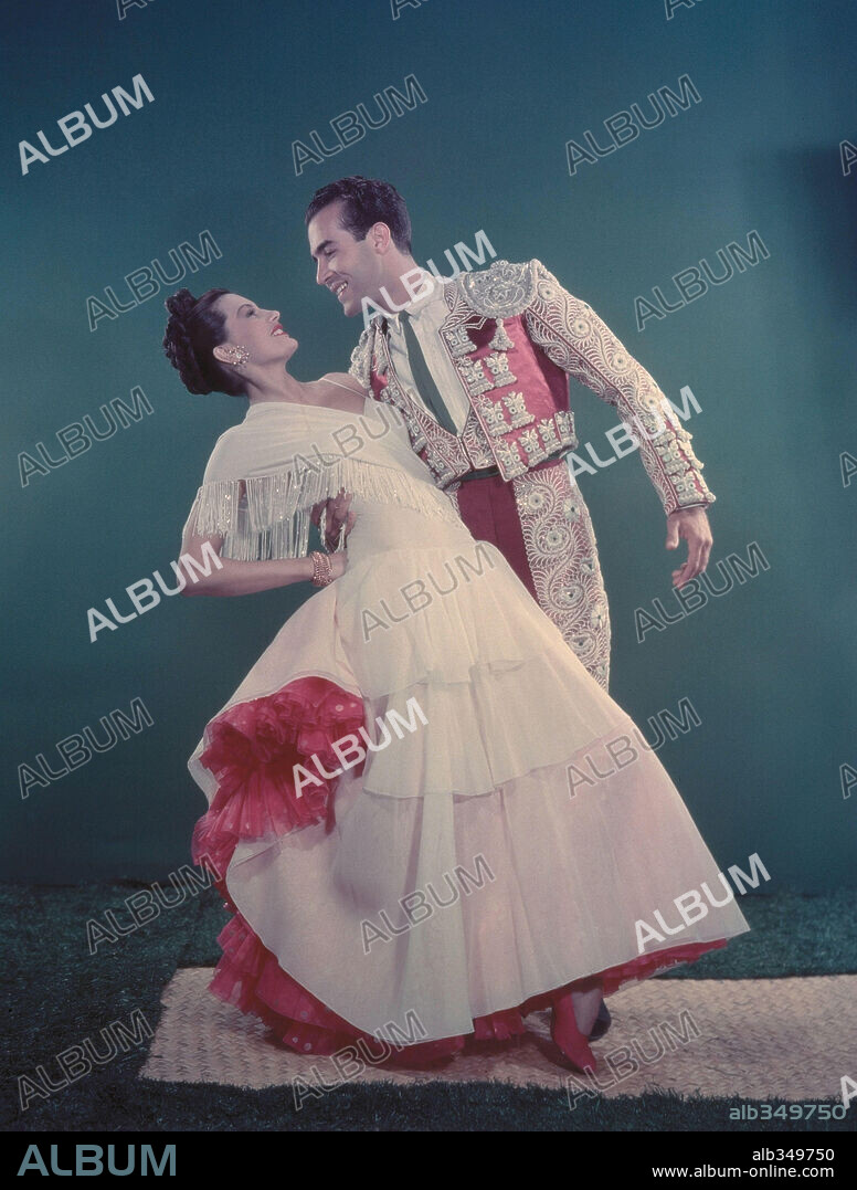 CYD CHARISSE and RICARDO MONTALBAN in FIESTA, 1947, directed by RICHARD THORPE. Copyright M.G.M.