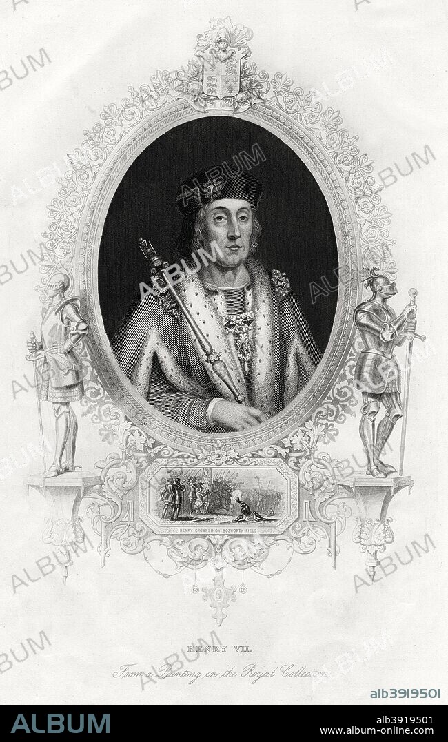 Henry VII first Tudor King of England 1860. Artist Unknown