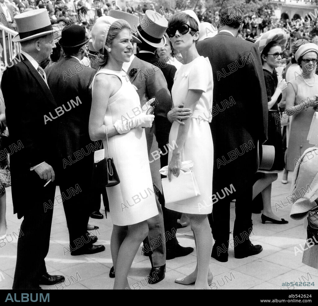 AUDREY HEPBURN. Audrey Hepburn and Baronness Marie-Helene de Rothschild, 1966. 1966