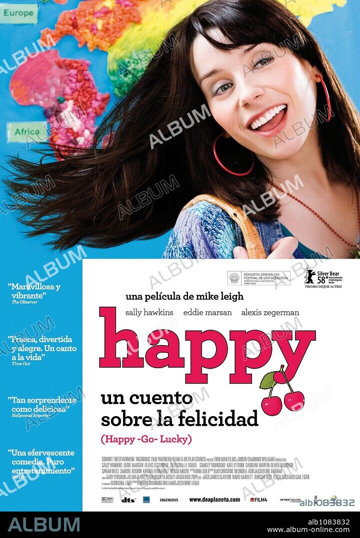 Poster of HAPPY-GO-LUCKY, 2008, directed by MIKE LEIGH. Copyright